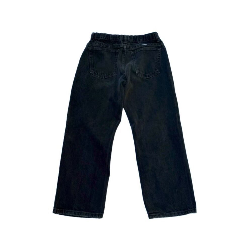 wrangler black straight leg jeans